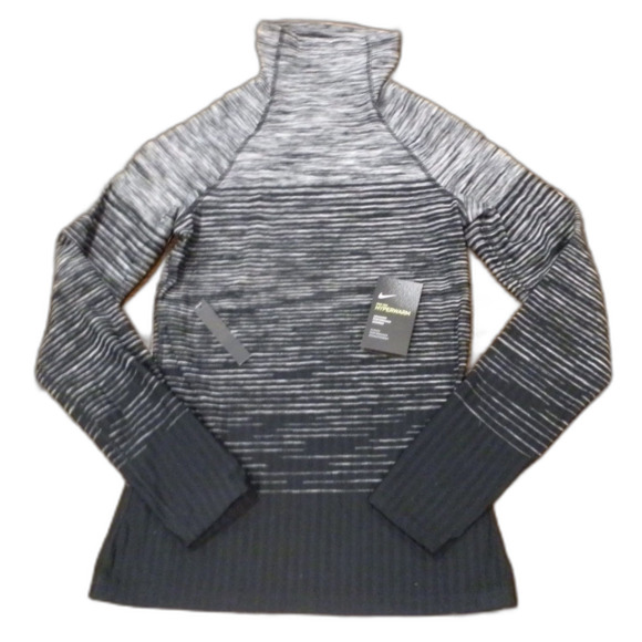 Nike Pro Hyperwarm Black White Training Top Women's Size Medium NWT - Picture 1 of 2
